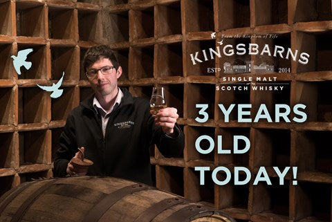 KINGSBARNS DISTILLERY SPIRIT IS NOW 3 YEARS OLD!