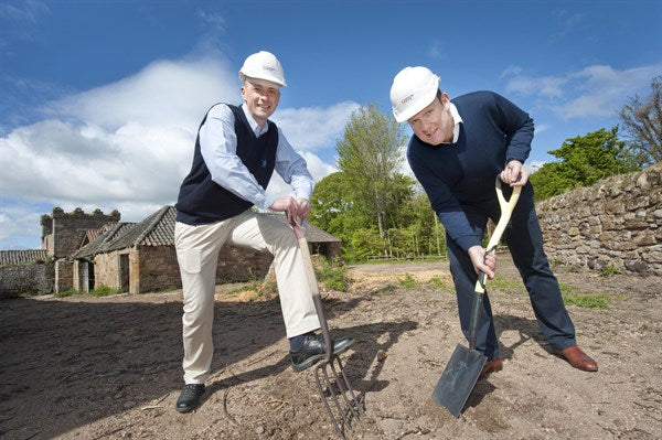 FIRST SPADE IN THE GROUND!