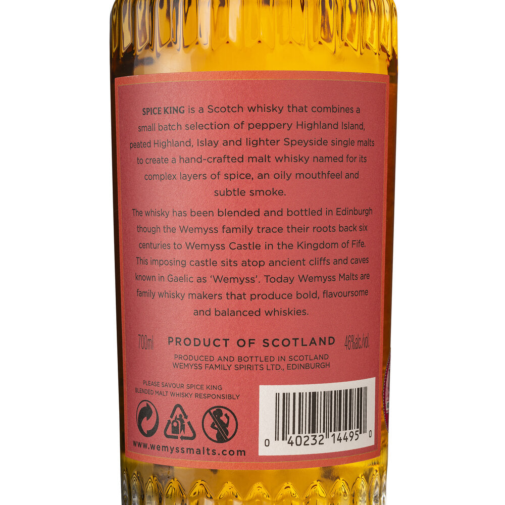 Spice King bottle back