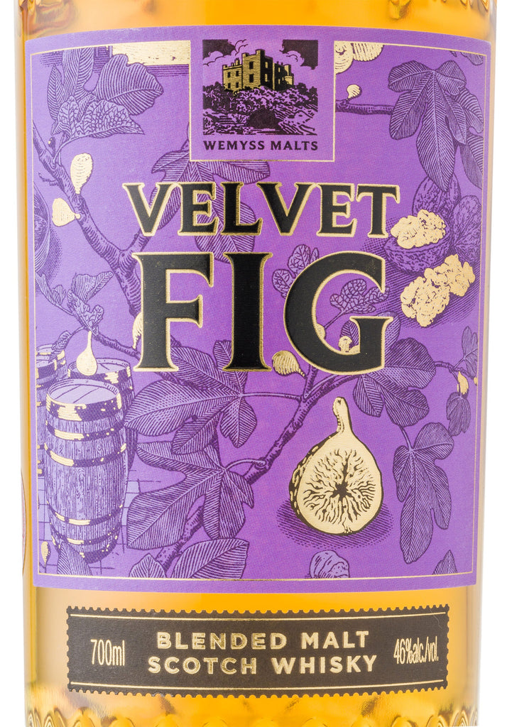 Velvet Fig label close up