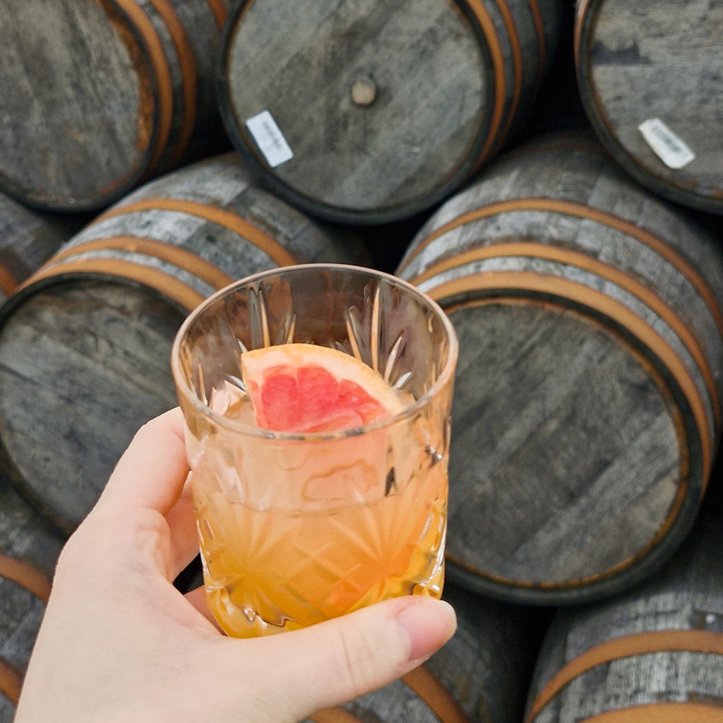 Make Our Pink Grapefruit Old Fashioned This Valentine's Day!