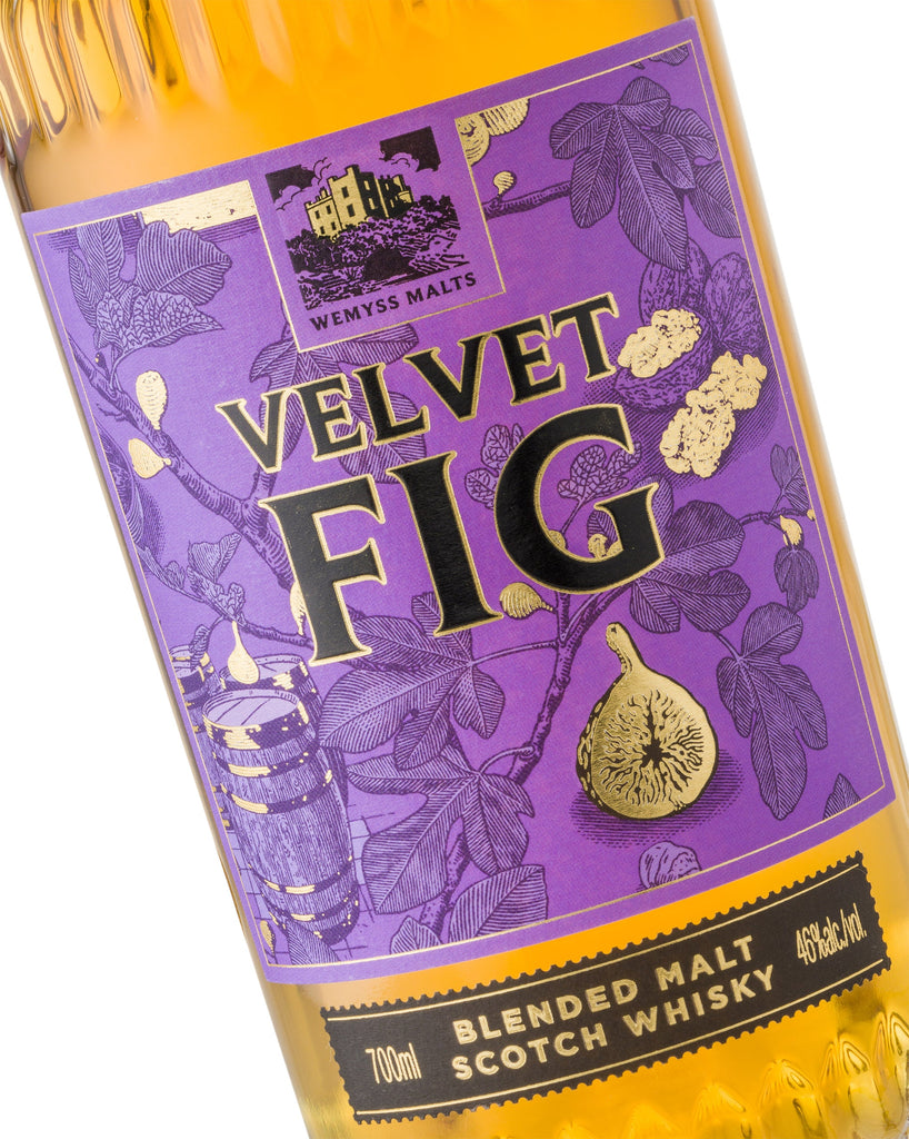 Velvet Fig label close up